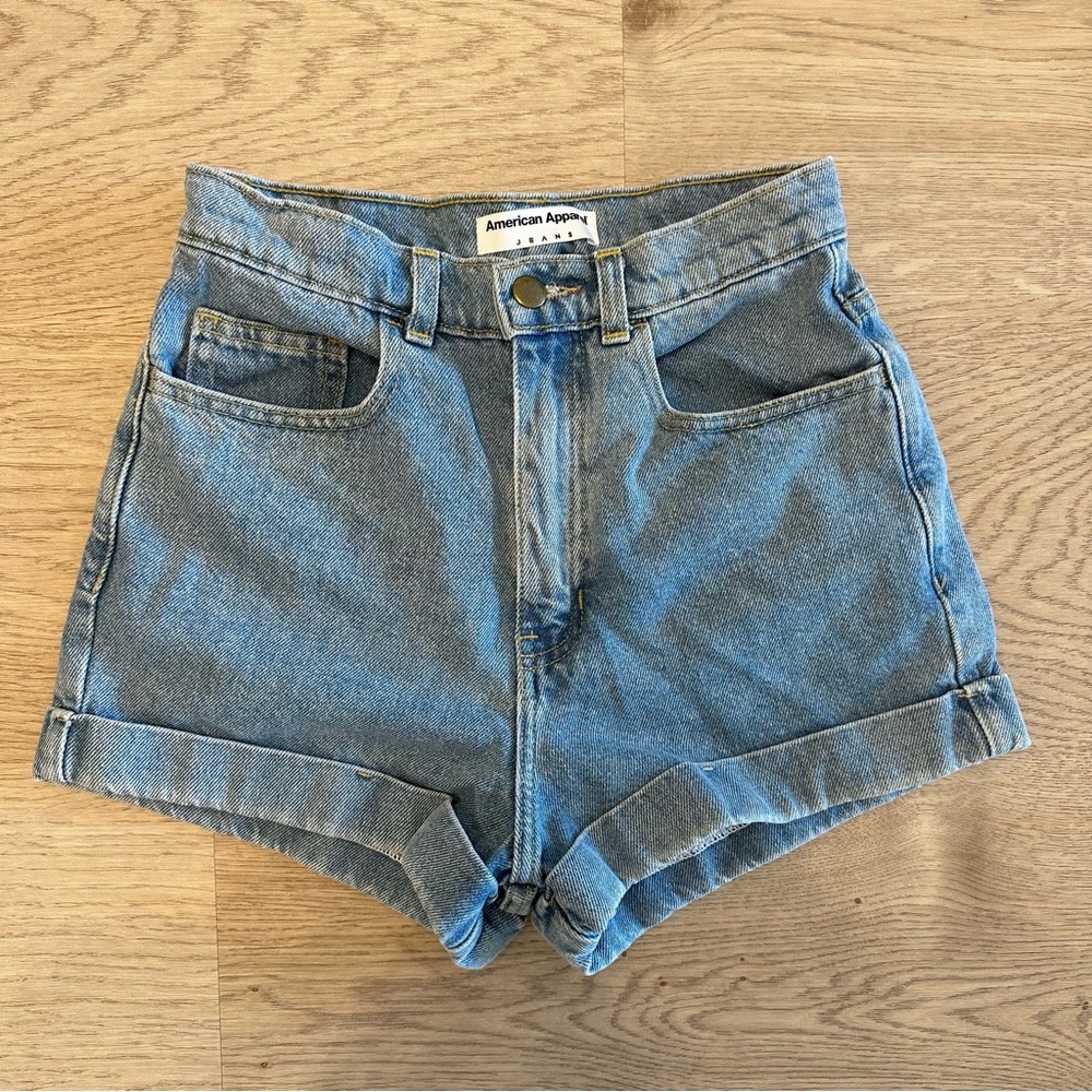 American Apparel Blue Jean Denim Shorts